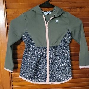 Carter's Green and Pink Leopard Jacket